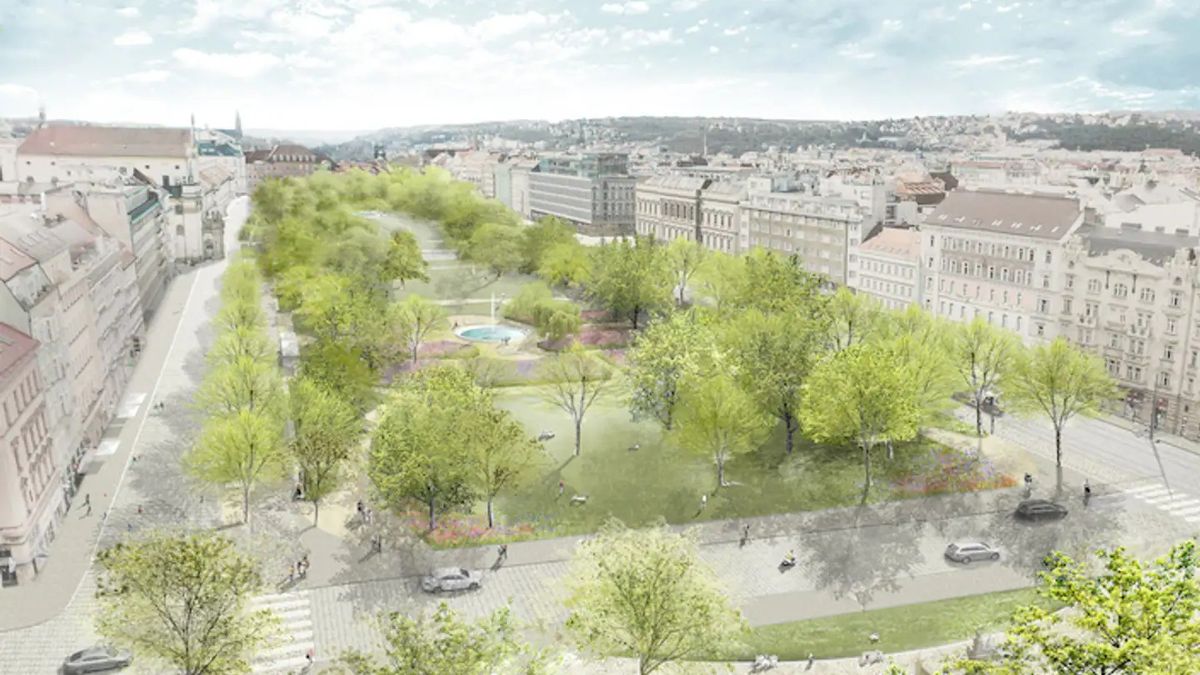 Rekonstrukce má navrátit parku na Karlově náměstí jeho význam